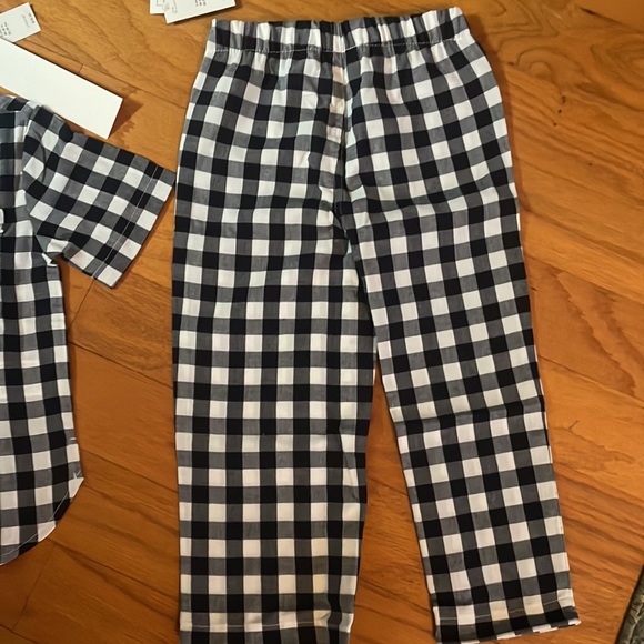New Gap Navy & White Checkered Pajamas - Picture 2 of 6